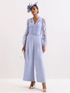 Phase Eight Blue Winona Lace Jumpsuit Clearance