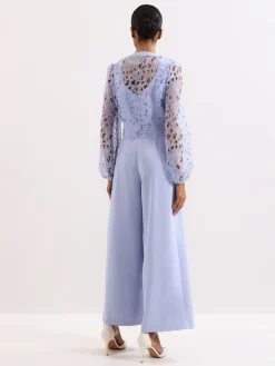 Phase Eight Blue Winona Lace Jumpsuit Clearance
