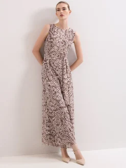 Phase Eight Brown Petite Janine Leaf Jumpsuit Online