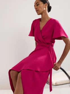 Phase Eight Pink Julissa Wrap Dress Best