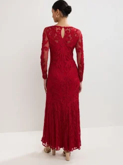 Phase Eight Red Phoenix Maxi Dress New