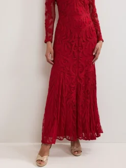 Phase Eight Red Phoenix Maxi Dress New