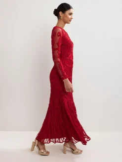 Phase Eight Red Phoenix Maxi Dress New