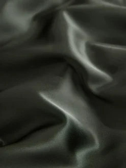 Next Pine Green Satin Cowl Neck Wedding Guest Bridesmaid Maxi Dress