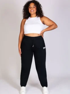 Pineapple Oversized Pocket Cuffed Joggers Black Clearance