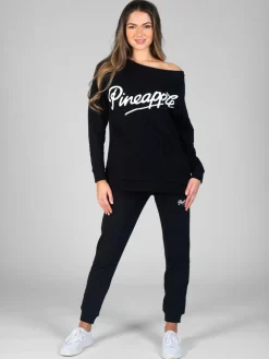 Pineapple Black Petite Skinny Zip Joggers Outlet