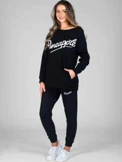 Pineapple Black Petite Skinny Zip Joggers Outlet