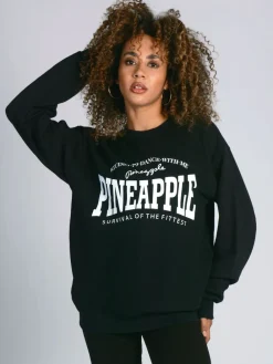 Pineapple Black Womens Logo Sweatshirt
