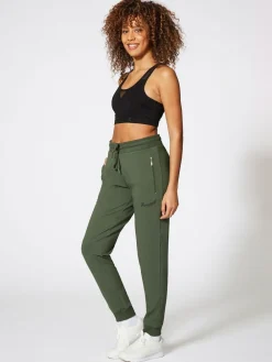Pineapple Forest Green Skinny Zip Joggers Outlet