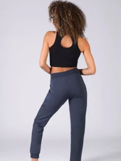 Pineapple Grey Skinny Zip Joggers