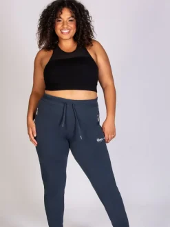 Pineapple Grey Skinny Zip Joggers