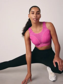 Next B-G Active Sports High Impact Dry Tech Non Pad Bra Pink Sale