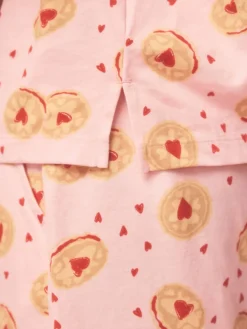 Next Pink Biscuit Jersey Button Through Short Pyjamas Set Best