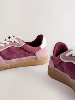 Next Pink Cord Forever Comfort® Lace-Up Trainers Hot