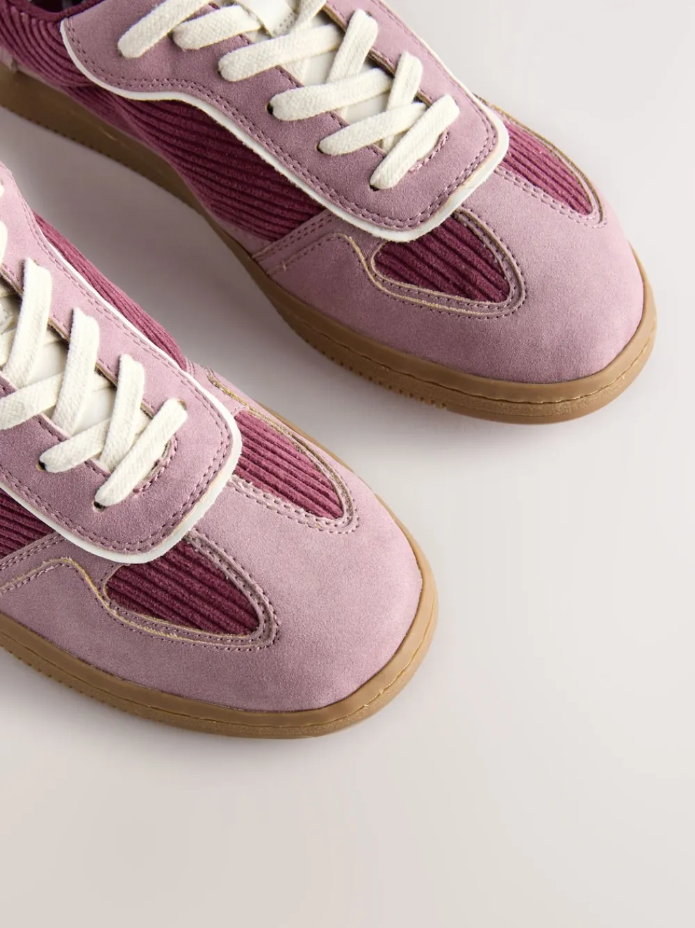 Next Pink Cord Forever Comfort® Lace-Up Trainers Hot