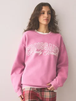 Next Sweatshirt Pink Croissant Sale