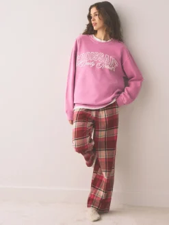 Next Sweatshirt Pink Croissant Sale