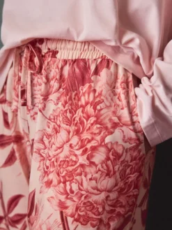 Next Pink Floral Kew Collection Long Sleeve Pyjamas Sale