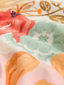 Next Pink Floral Patch Print Square Neck Wide Leg Jersey Jumpsuit Sale