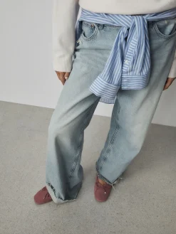 Next Forever Comfort® Suede High Cut Ballet Flats Pink Clearance