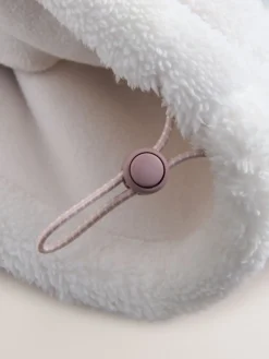 Next Printed Borg Fleece Top Pink Mountain Scene Hot