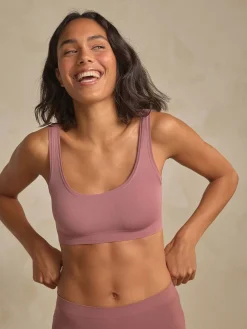 Next N.Premium Super Soft Seamless Crop Bra Pink