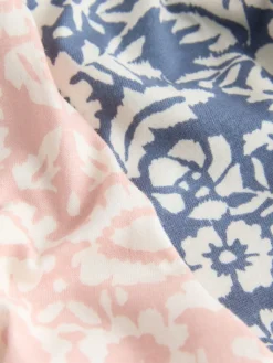 Next Short Sleeve Pyjamas 2 Pack Pink/Blue Floral Sale