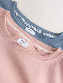 Next Short Sleeve Pyjamas 2 Pack Pink/Blue Floral Sale