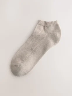 Next Cushion Sole Trainer Socks 4 Pack Pink/Blue/Neutral New