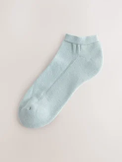 Next Cushion Sole Trainer Socks 4 Pack Pink/Blue/Neutral New