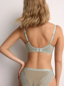 Next DD+ Non Pad Full Cup Bras 3 Pack Pink/Cream/Green Floral Sale