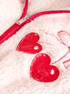 Next Pink/Red Heart Borg Full Zip Fleece Best