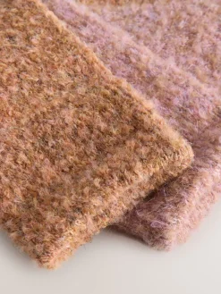 Next Boucle Cosy Socks 2 Pack Pink/Rust