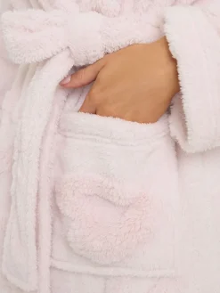 PixieGirl Petite Pink Short Hooded Robe Best