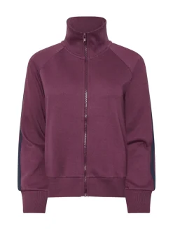 PixieGirl Petite Stripe Collar Zip Sweatshirt Red Best