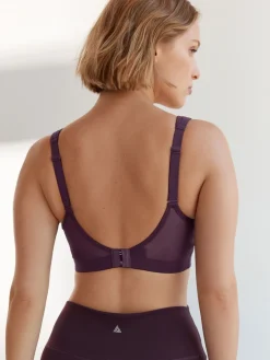 Next DD+ Non Pad Full Cup Dry Tech High Impact Sports Bra Plum Purple Online
