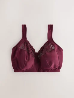 Next F-K Ultimate Comfort Cup Padded Strap Non Pad Non Wired Bra with Side Support Plum Purple Hot