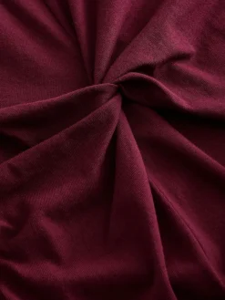 Next Twist Short Sleeved T-Shirt Summer Dress Plum Purple Discount