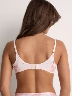 Next Plum Purple/Floral Print Full Cup A-E Smoothing Ultimate Comfort Bras 2 Pack Sale