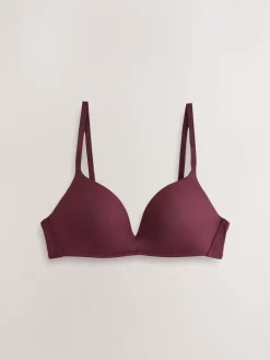 Next A-E Push Up Padded Non Wired Smoothing Bras 2 Pack Plum Purple/Navy Discount