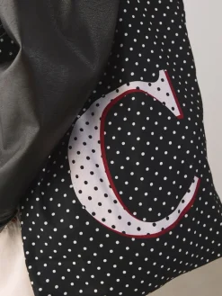 Next Cotton Shopper Bag Polka Dot Discount