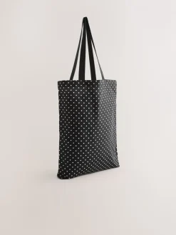 Next Cotton Shopper Bag Polka Dot Discount