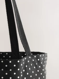 Next Cotton Shopper Bag Polka Dot Discount