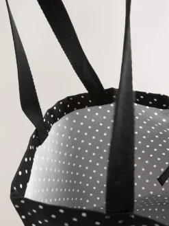 Next Cotton Shopper Bag Polka Dot Discount