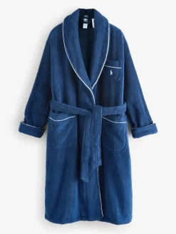 Polo Ralph Lauren Blue Essentials Robe New