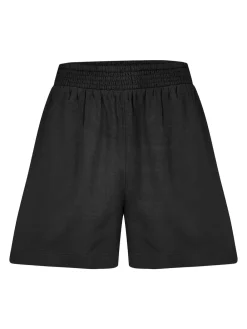 Pour Moi Bree High Waist Elasticated Shorts Black Clearance