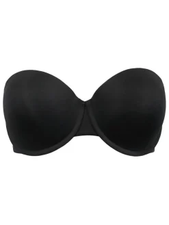 Pour Moi Definitions Push Up Multiway Strapless Bra Black New