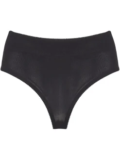 Pour Moi Hourglass Shapewear Firm Tummy Control Thong Black New