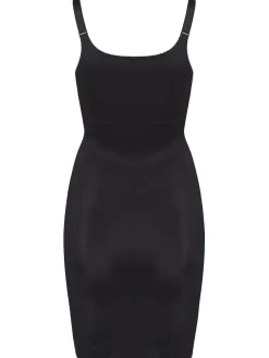 Pour Moi Black Lingerie Hourglass Shapewear Firm Tummy Control Wear Your Own Bra Slip