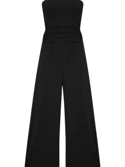 Pour Moi Black Multiway Jersey Beach Jumpsuit with Viscose Sale